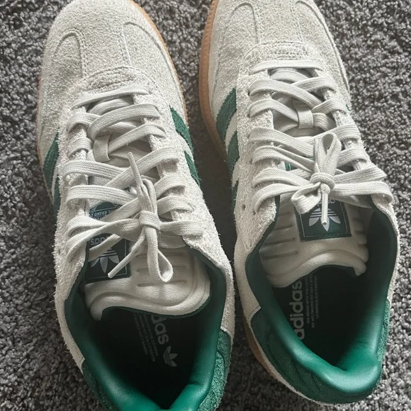 Adidas Men's White and Green Samba- NEW- Never Worn - Picture 4 of 7